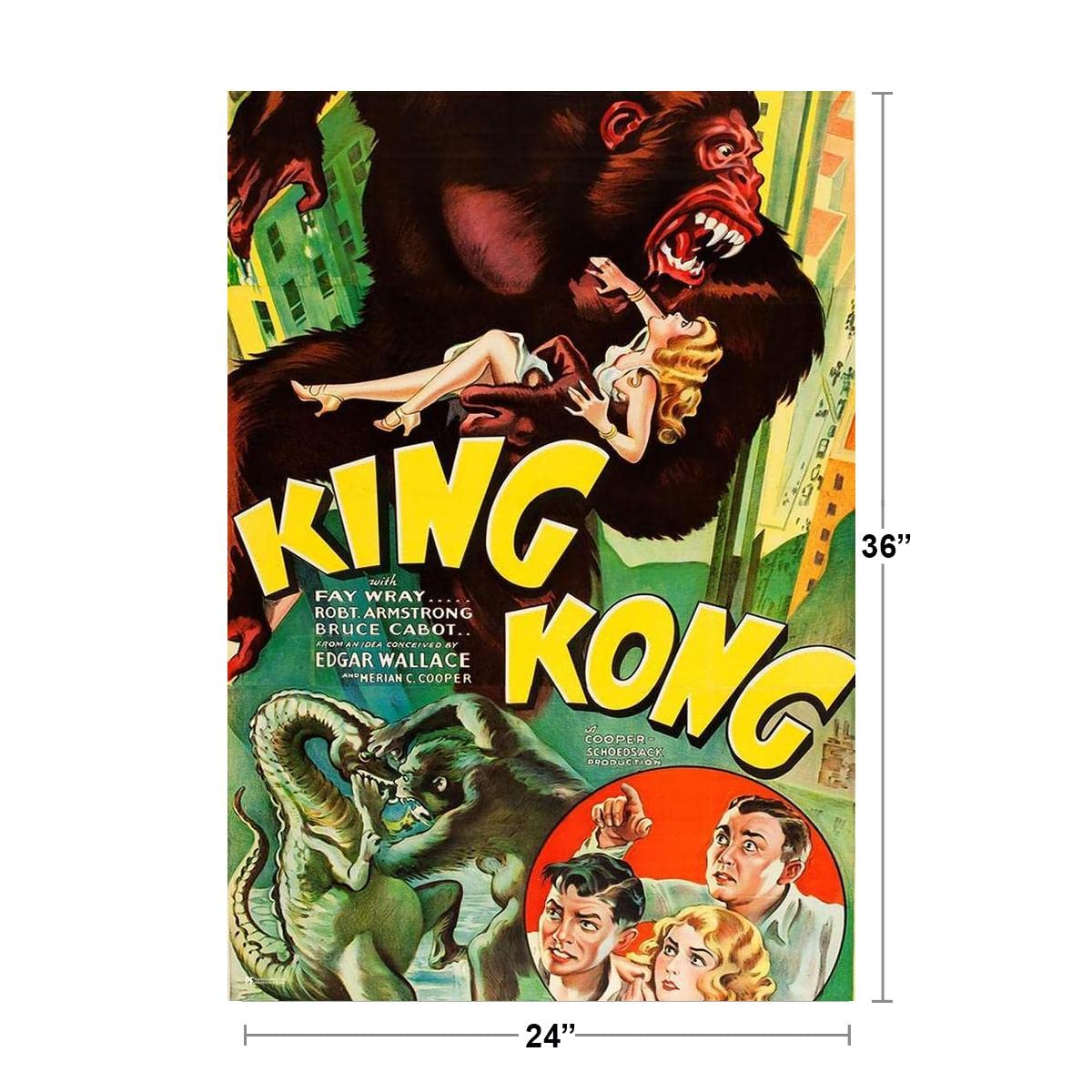Amazon.co.jp: キングコングポスター 1933 RKO スタジオ レトロ 