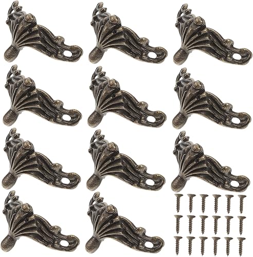 25 unids cajas pies esquina cubierta de madera patas joyería esquina protector decorativo madera caso patas avión decoraciones de madera bases