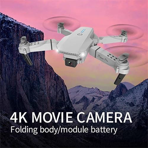Miniatura 8 de Gris Rc Mini Drone 4K Con Hd Cámara Retorno Fpv Wifi Drone Super Long Aviones Doblar Quadcopter Juguete