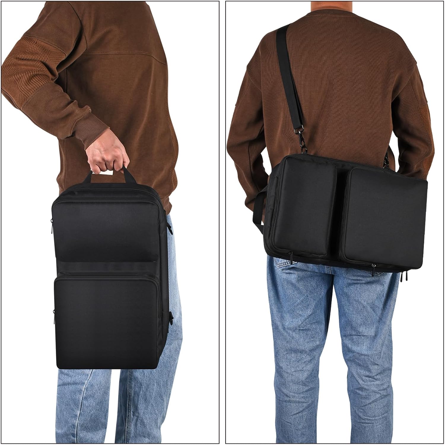 Protective Bag Controller Backpack Shoulder Bag with Multiple Compartments for DDJ-200/DDJ-WeGO4 Controller Backpack
