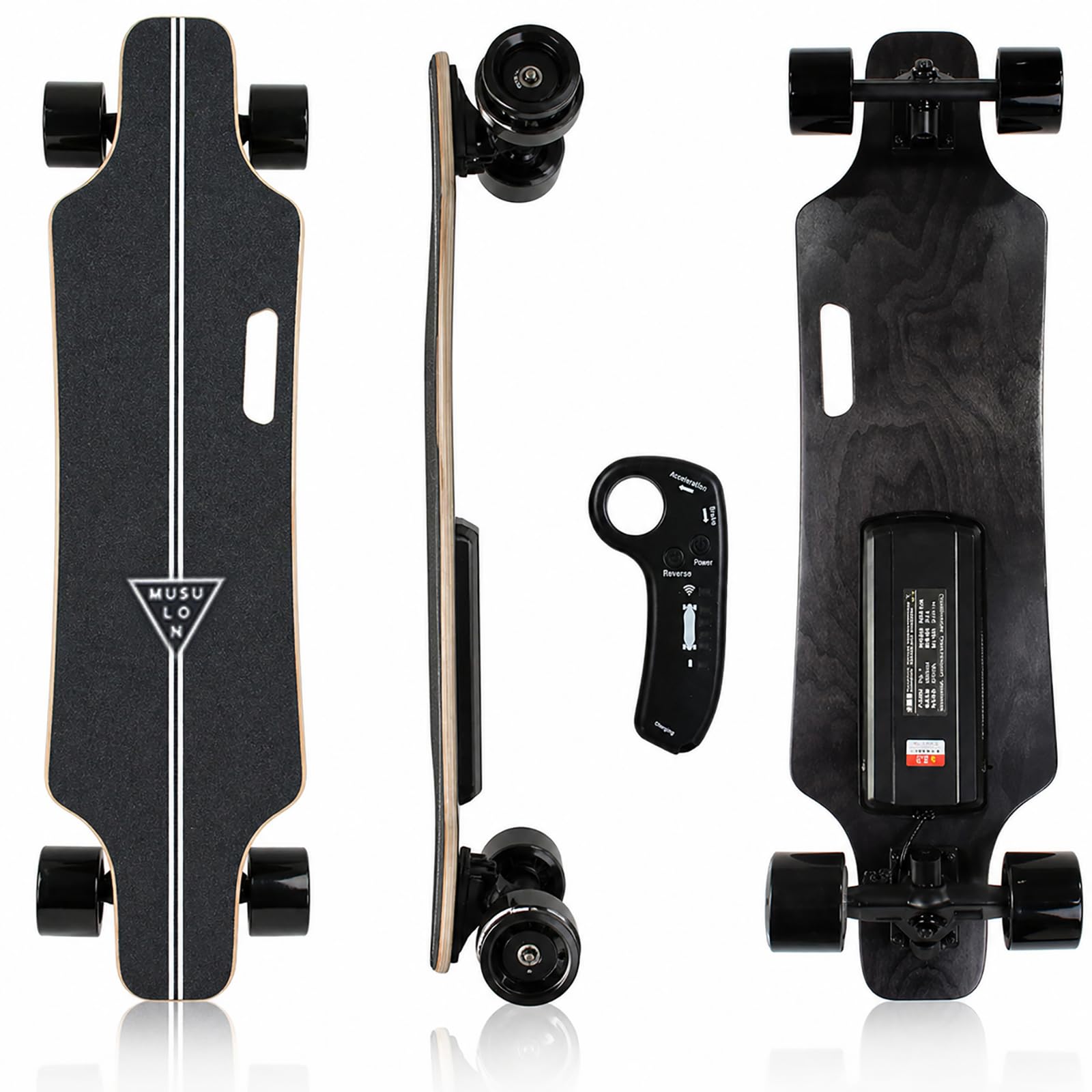 Skateboard Électrique Adulte, Longboard Électrique Léger avec Télécommande | 20 km/h, 8 km Autonomie, Idéal Déplacements Urbains 15km