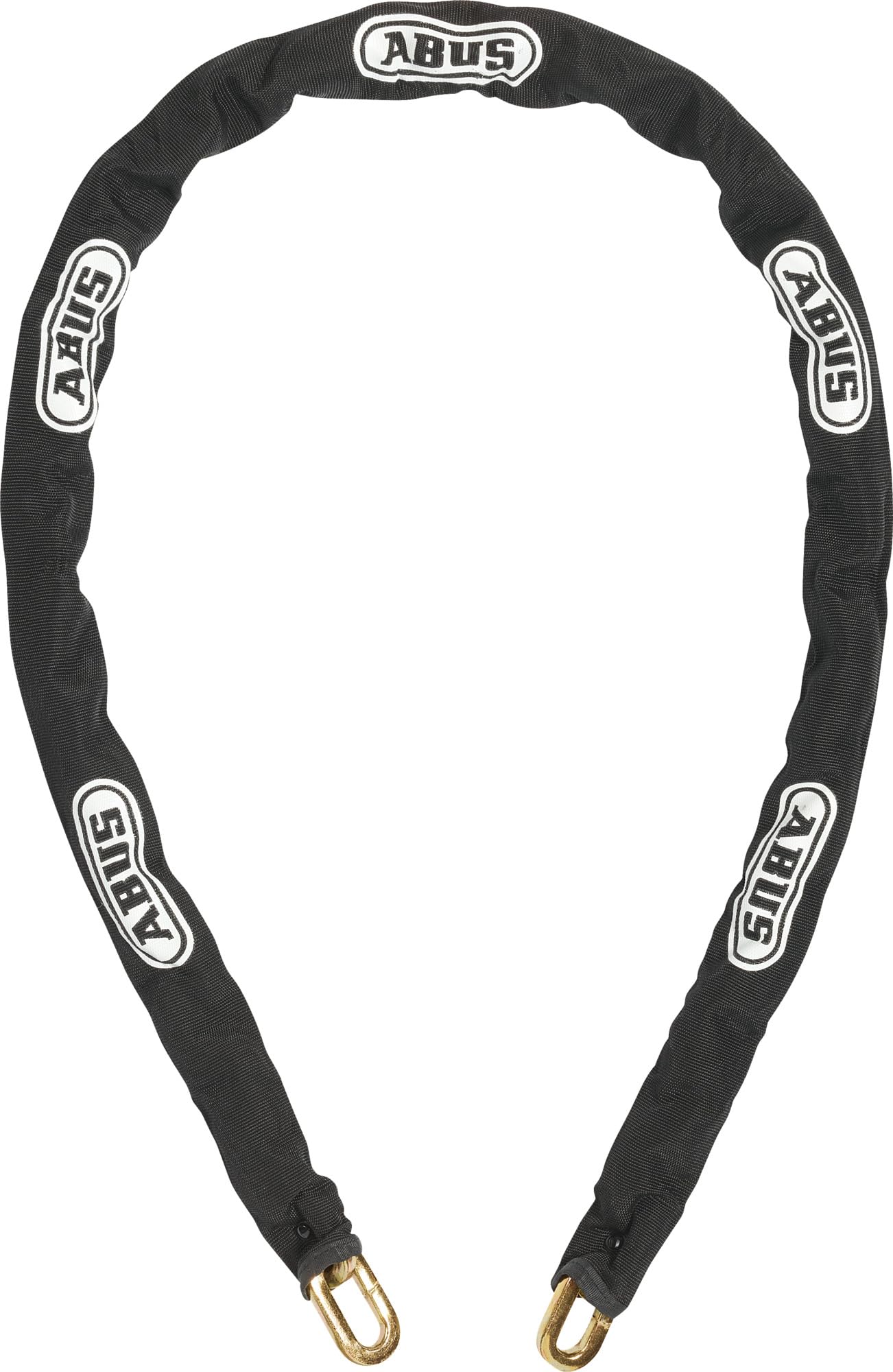 ABUS Catena 8KS, catena in acciaio di 8mm di spessore per il fissaggio di biciclette, sedie, macchine e altro ancora, con guaina in tessuto, abbinabile a un lucchetto, 140cm
