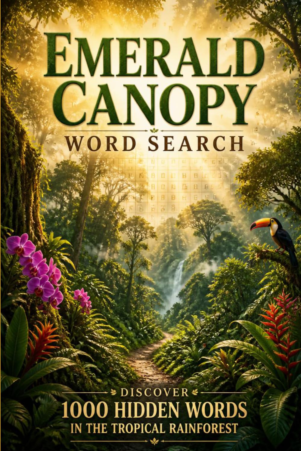 Emerald Canopy Word Search: Discover 1000 Hidden Words in the Tropical Rainforest