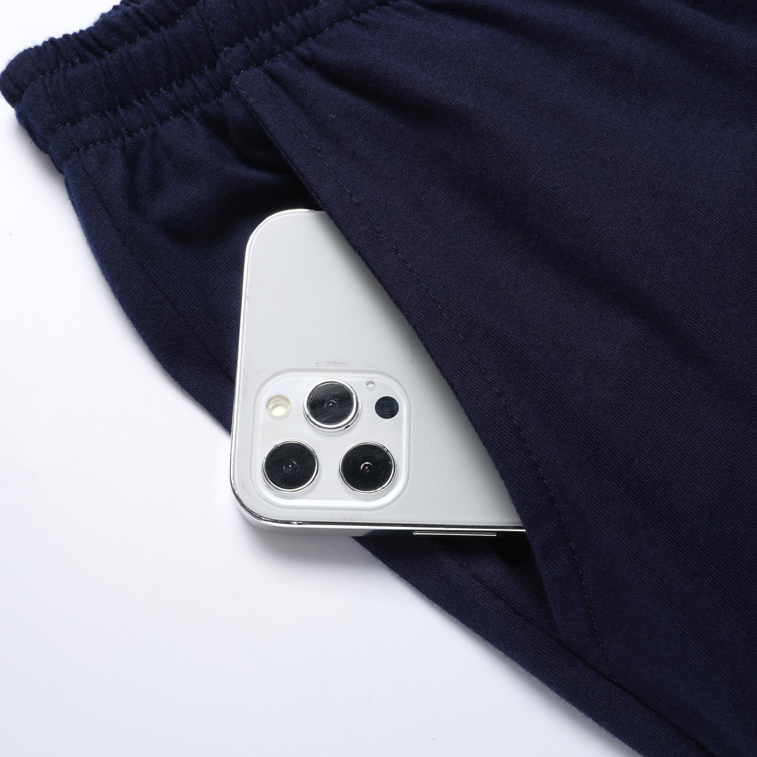 Lot de 2 Pantalons de Pyjama Longs et légers en Coton pour Homme - Pantalon de Pyjama - Pantalon de Loisirs avec Taille élastique et Coupe Droite