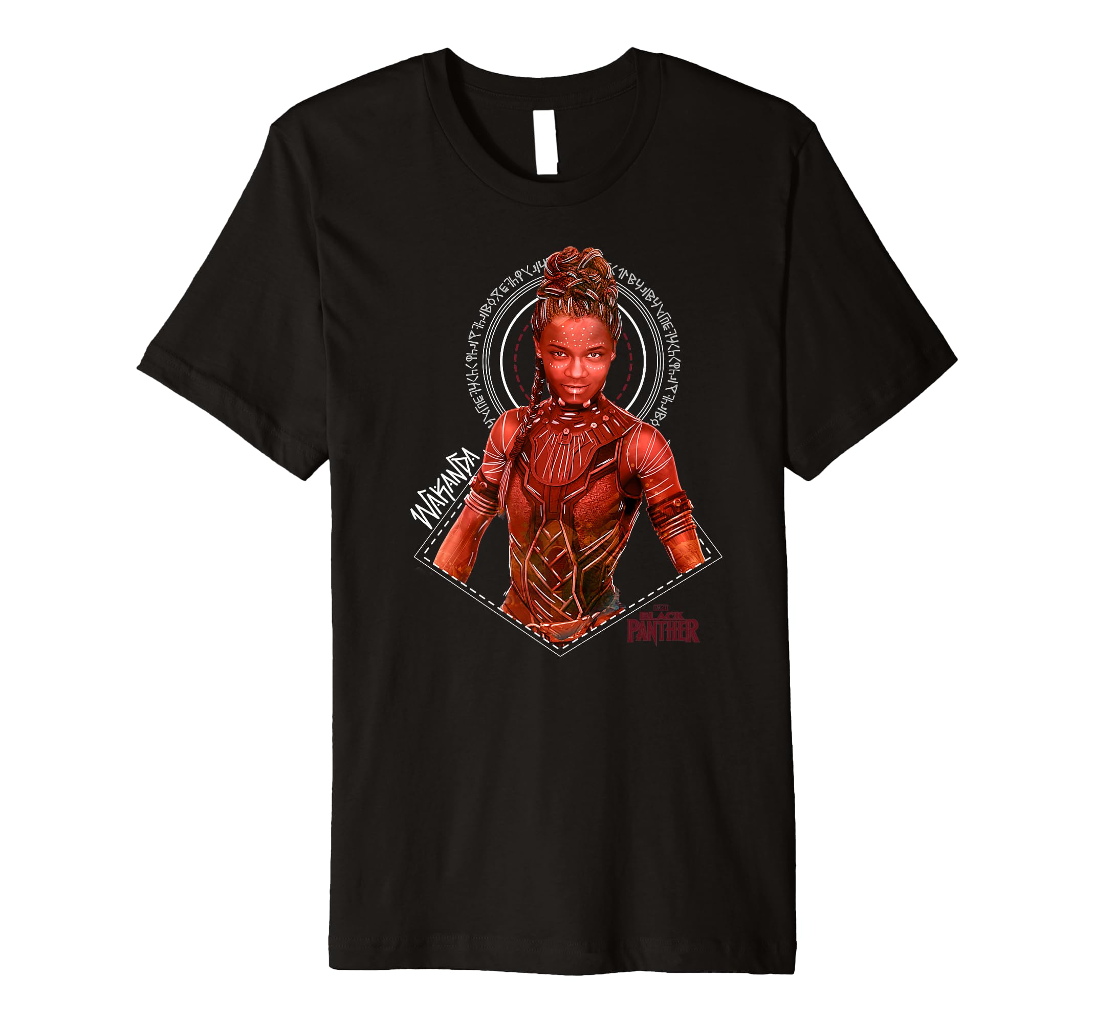 Marvel Black Panther Movie Shuri Red Tonal Premium T-Shirt
