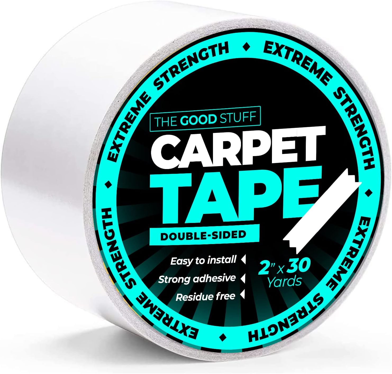 Double Sided Carpet Tape for Area Rugs, ResidueFree Super Strong and