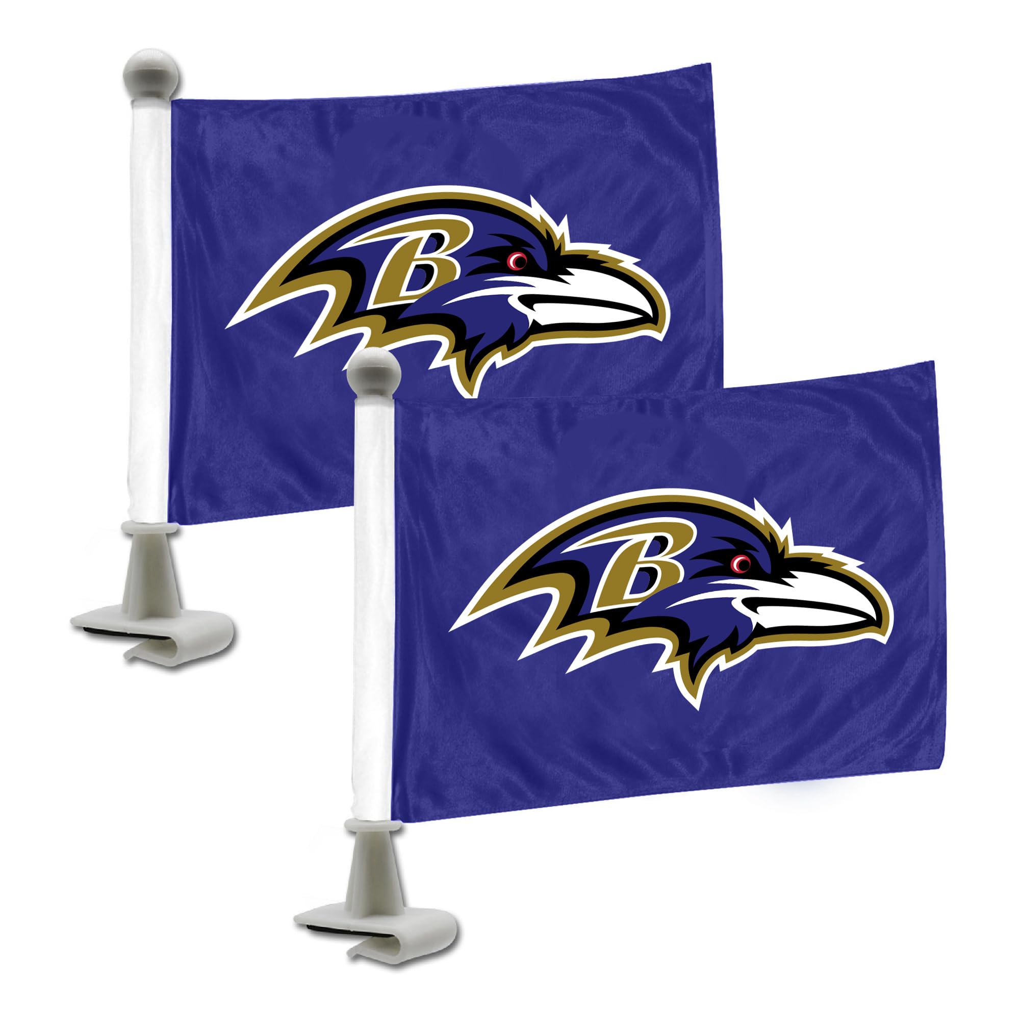ProMark NFL Baltimore Ravens Flag Set 2-Piece Ambassador Style, Team Color, One Size