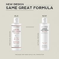 Vista 3 de Codeage Suplemento de colágeno líquido con sabor a chocolate, péptidos de colágeno liposomal Beauty Trim & Glow, ácido linoleico conjugado con CLA