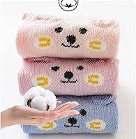 Vista 7 de Calcetines antideslizantes para bebés, ligeros, con ojales, de dibujos animados, 5 pares