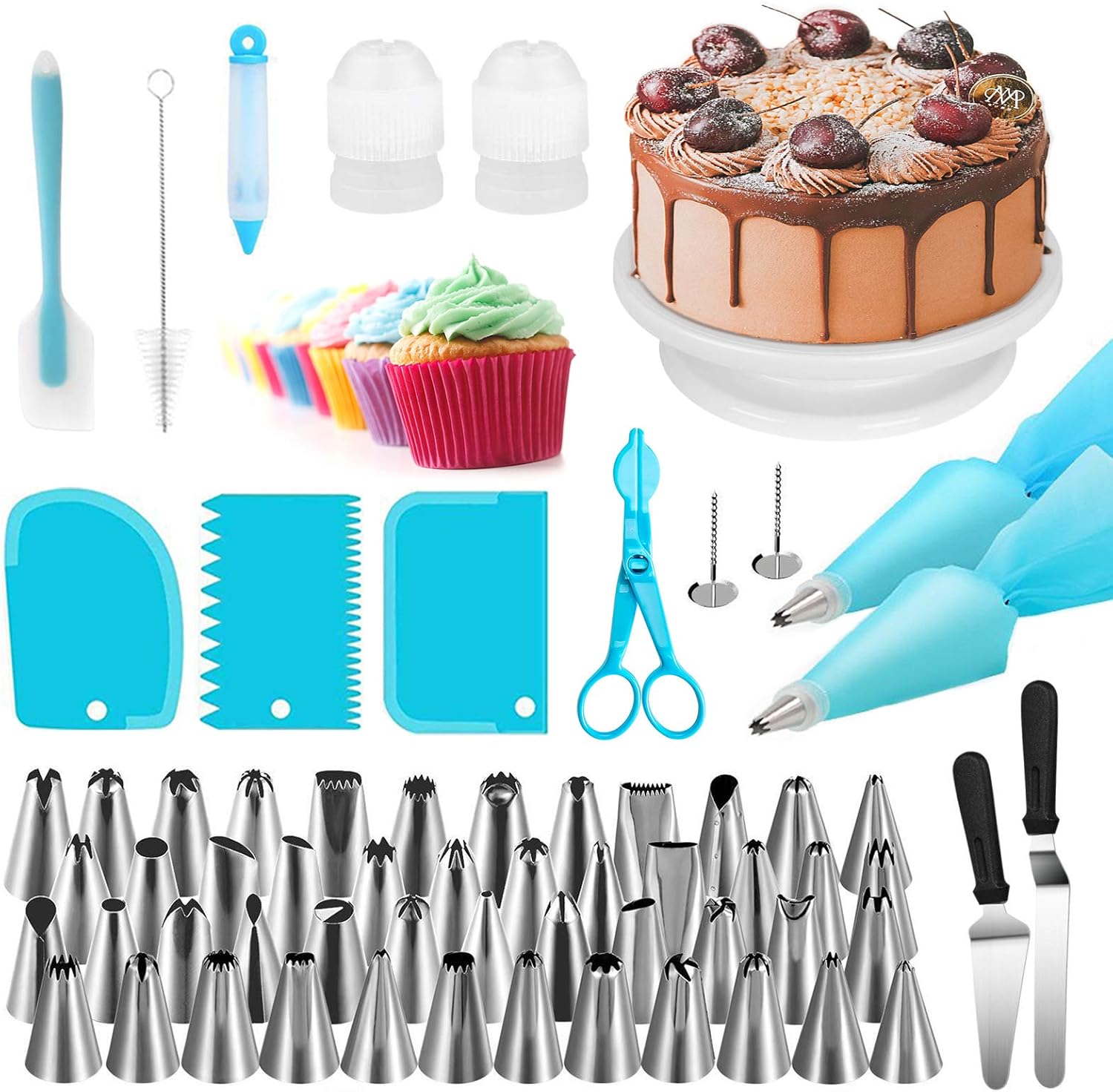 Cake Decorating Supplies Kit,Set of 52,Baking Pastry Tools