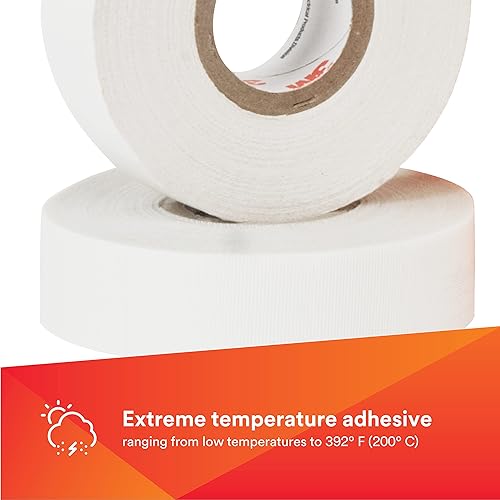 Miniatura 2 de 3M Cinta eléctrica de tela de vidrio de 27-12 "X66 27, 12 in X 66 FT, blanco