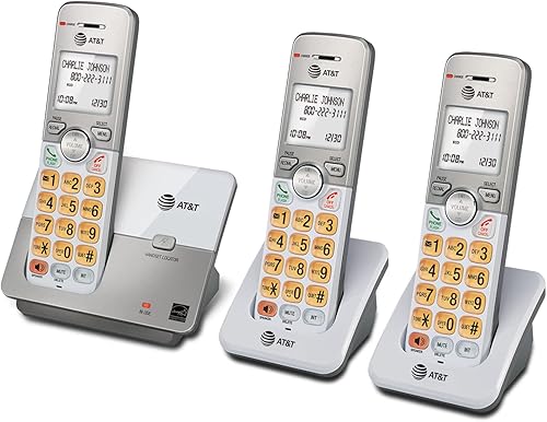 Miniatura 11 de AT&T EL51303 3 Handset DECT 6.0 Cordless Home Phone Full-Duplex Handset Speakerphone,Backlit Display, Lighted Keypad,Caller ID/Call