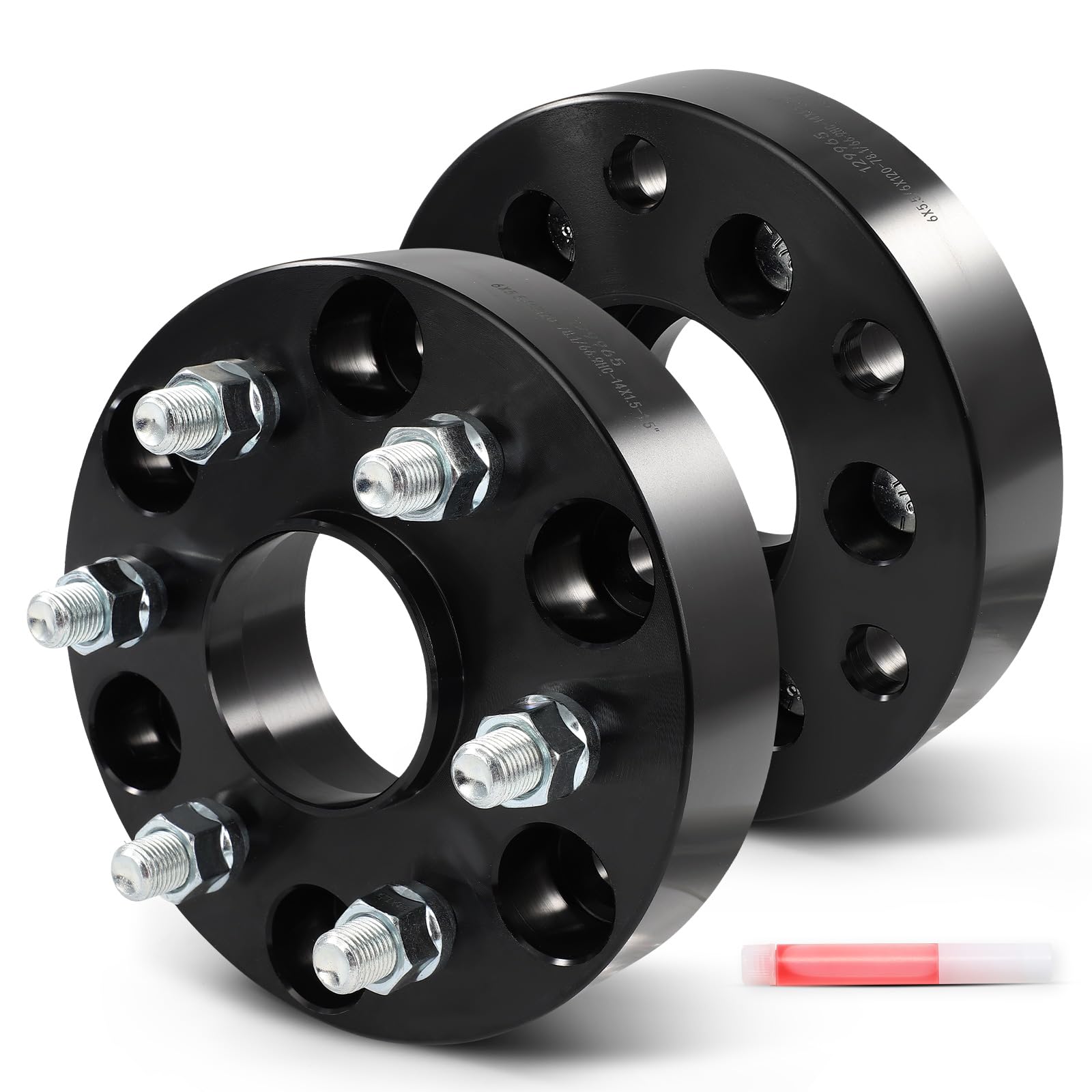 SCITOO 2Pcs Wheel Adapters 1.5" 6x5.5 to 6x120 Bore 78.1mm Inner Bore with 66.9 Wheel Lip for 6x120 Colorado and Canyon Wheels Studs 14x1.5 6Lug Wheel Spacers Adapters Fit for for Chevrolet Tahoe