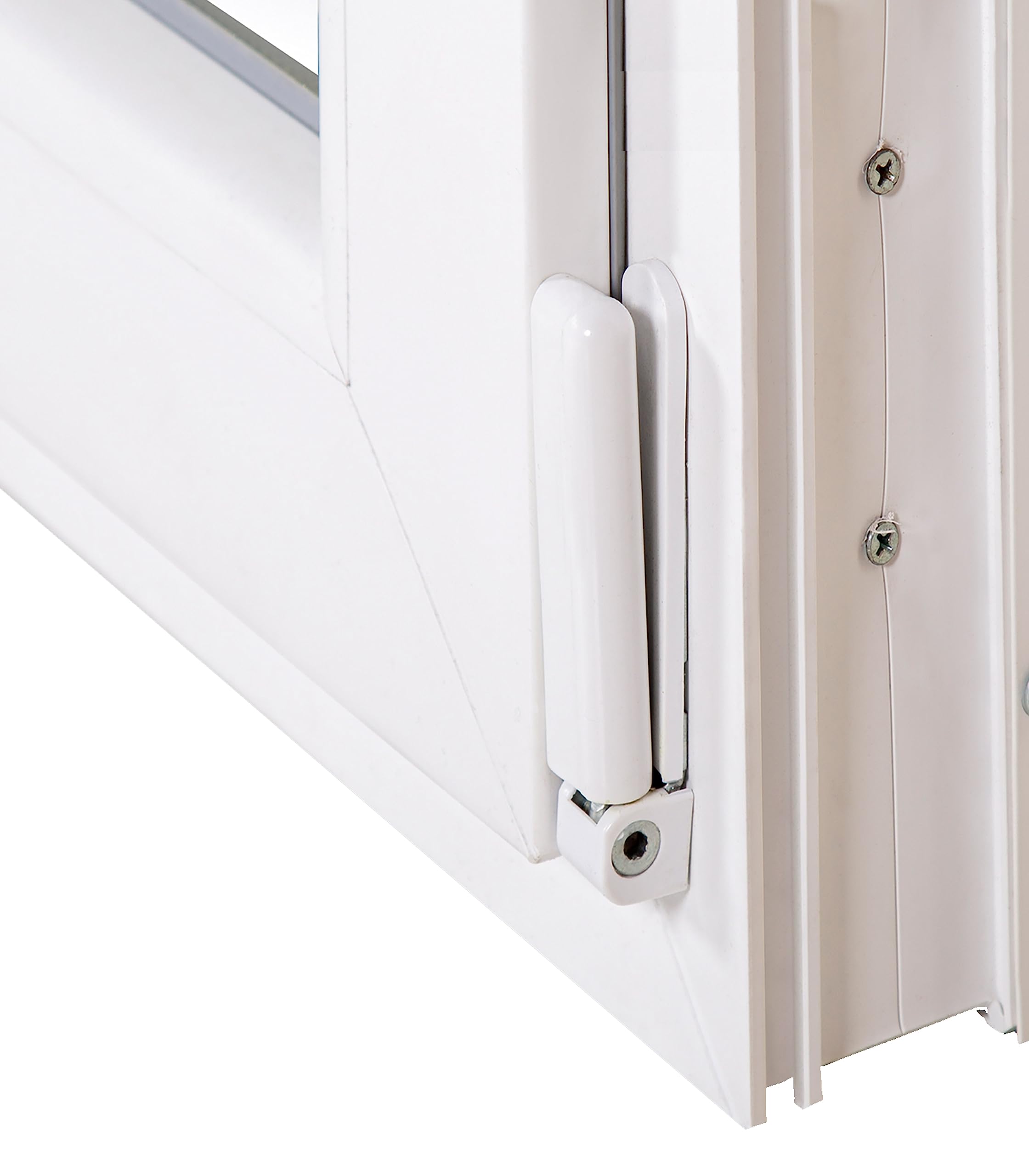 Ventanastock PVC 600x600 Practicable Oscilobatiente Derecha 1 hoja con vidrio Carglass (Climalit Mate)