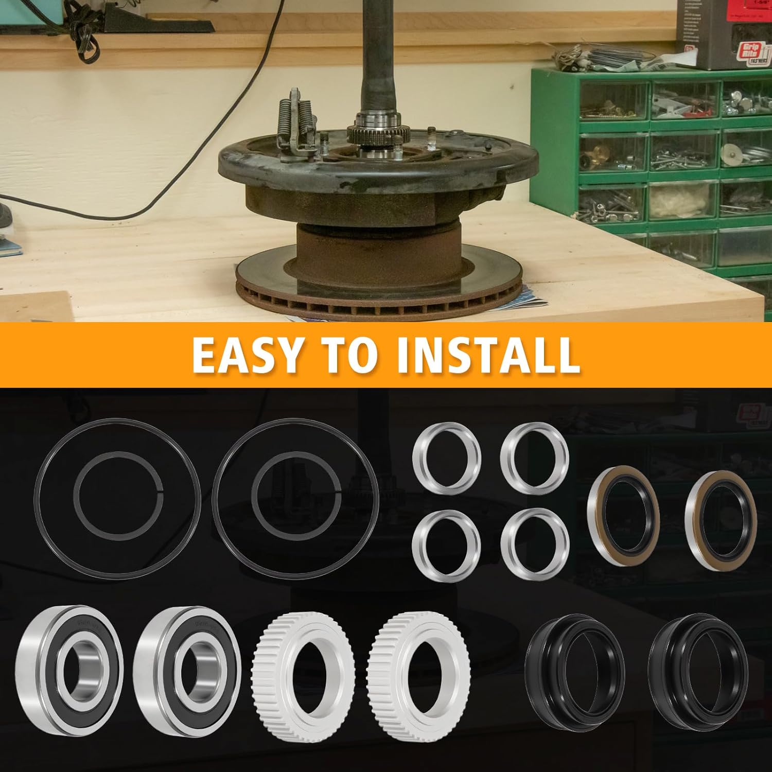 90310-50006 16PCS Rear Axle Bearing and Seal Kit Compatible with Toyota Tacoma 1995-2004, 4Runner 1996-2002 - Replace 90520-36045 42423-20010 90363-40020