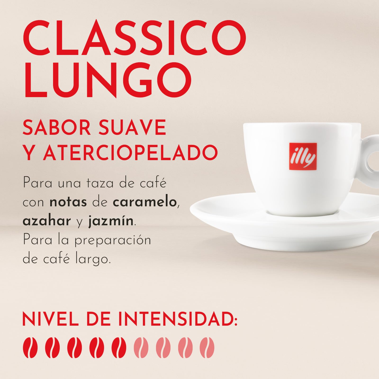 illy, Café en Cápsulas E.S.E CLASSICO Lungo, 216 Cápsulas Compostables | 100% Arábica con Notas de Azahar y Jazmín, Sabor Suave y Sabor Final Dulce, 12 Paquetes de 18