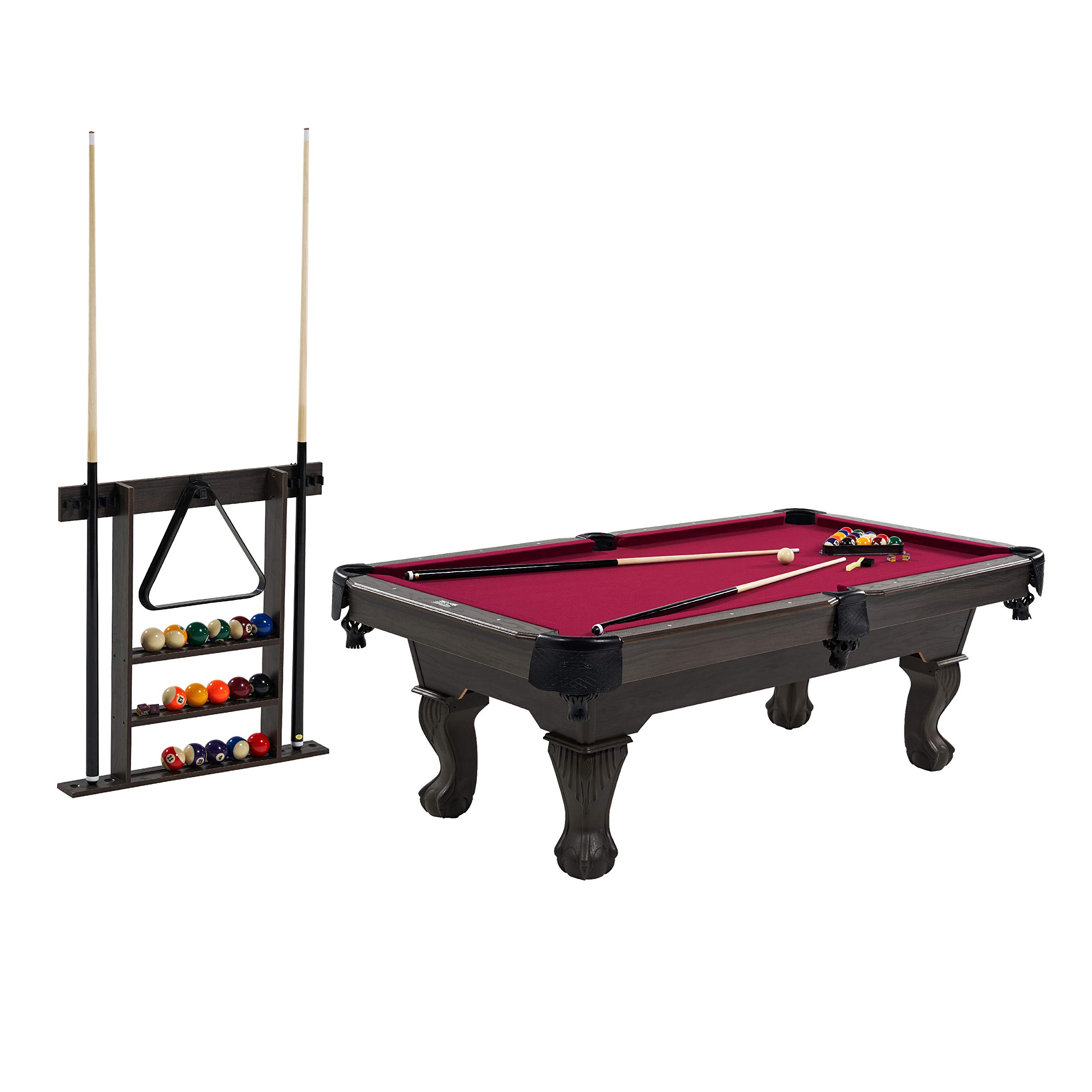 Multiple Styles Pool Tables, Preassembled Playfields with Complete Billiard Accessory Sets, Perfect for Family Game Rooms