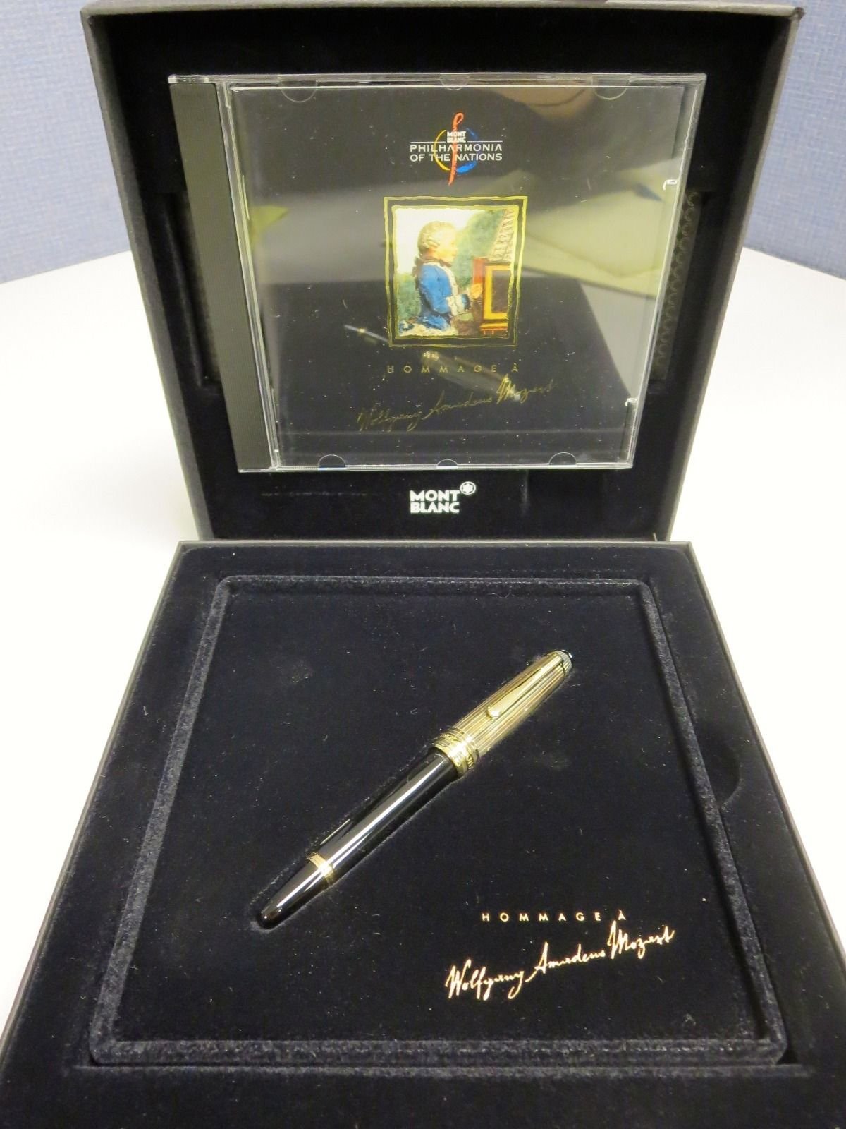 MONTBLANC Mozart 114 114DS Solitaire Doue Sterling Silver Fountain Pen