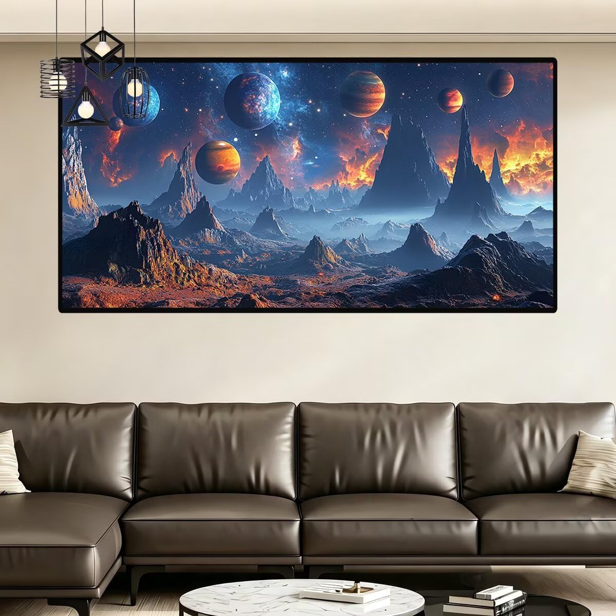 Diamond Painting Planet, Diamond Painting Erwachsene Groß 180x90cm -0386