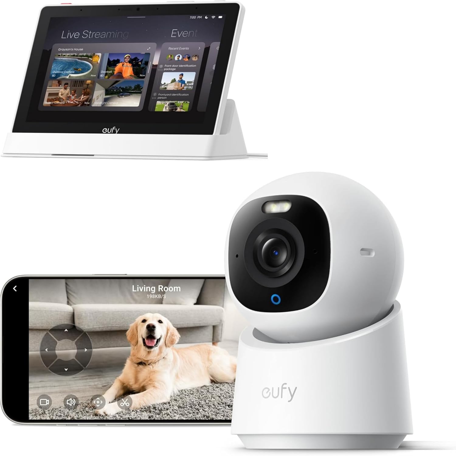 eufy Security Indoor Cam E30 & Smart Display E10 (Bundle)