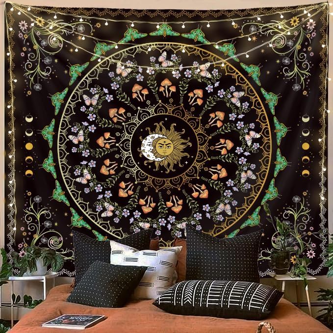 Tapestry Wall Hanging Boho Tapestries Aesthetic Bohemian - Main Image