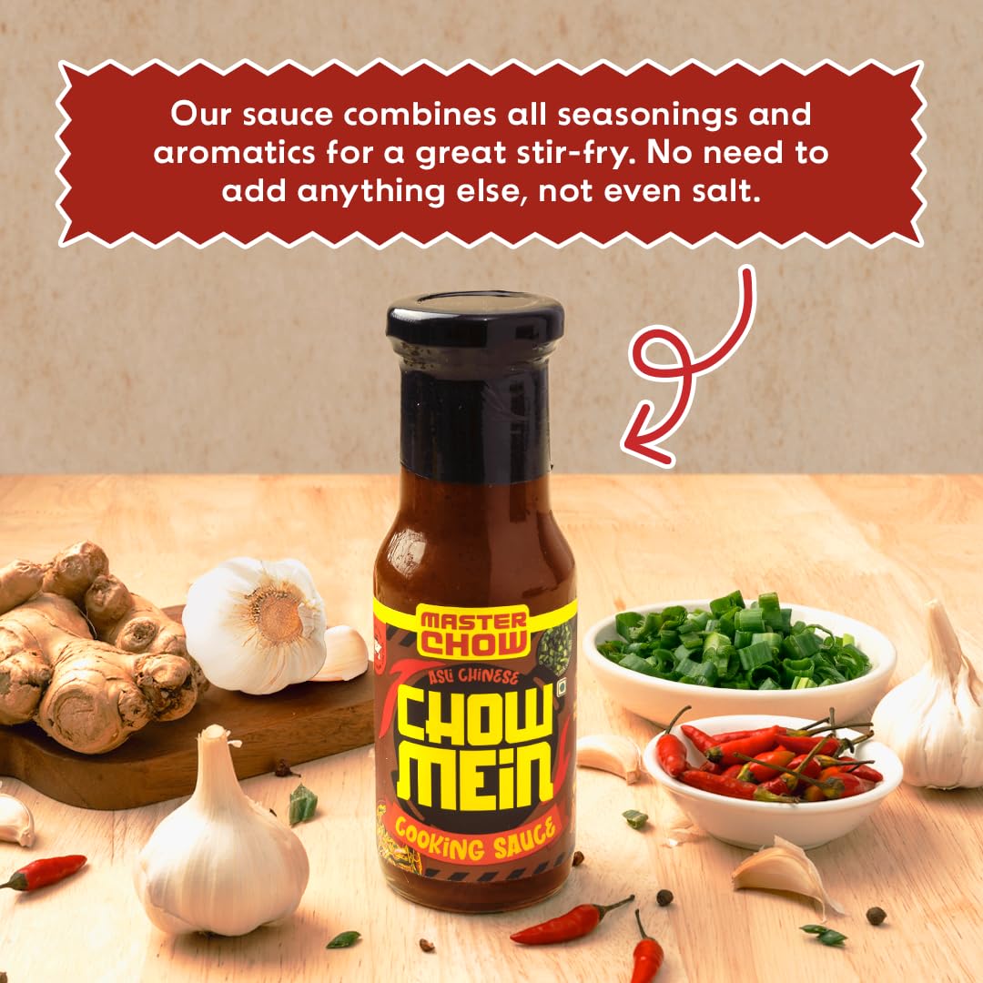 MasterChow Indo-Chinese Chowmein Sauce - Noodle Cooking Sauce | 220gms - Image 3 thumbnail