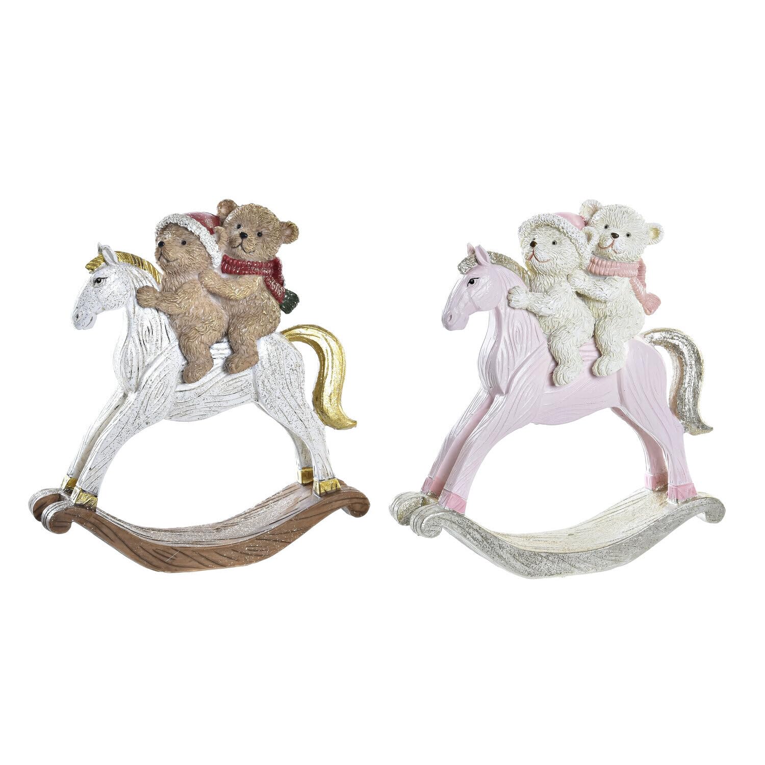 Figurine cheval en résine 14x15 cm pour sublimer votre étagère de salon