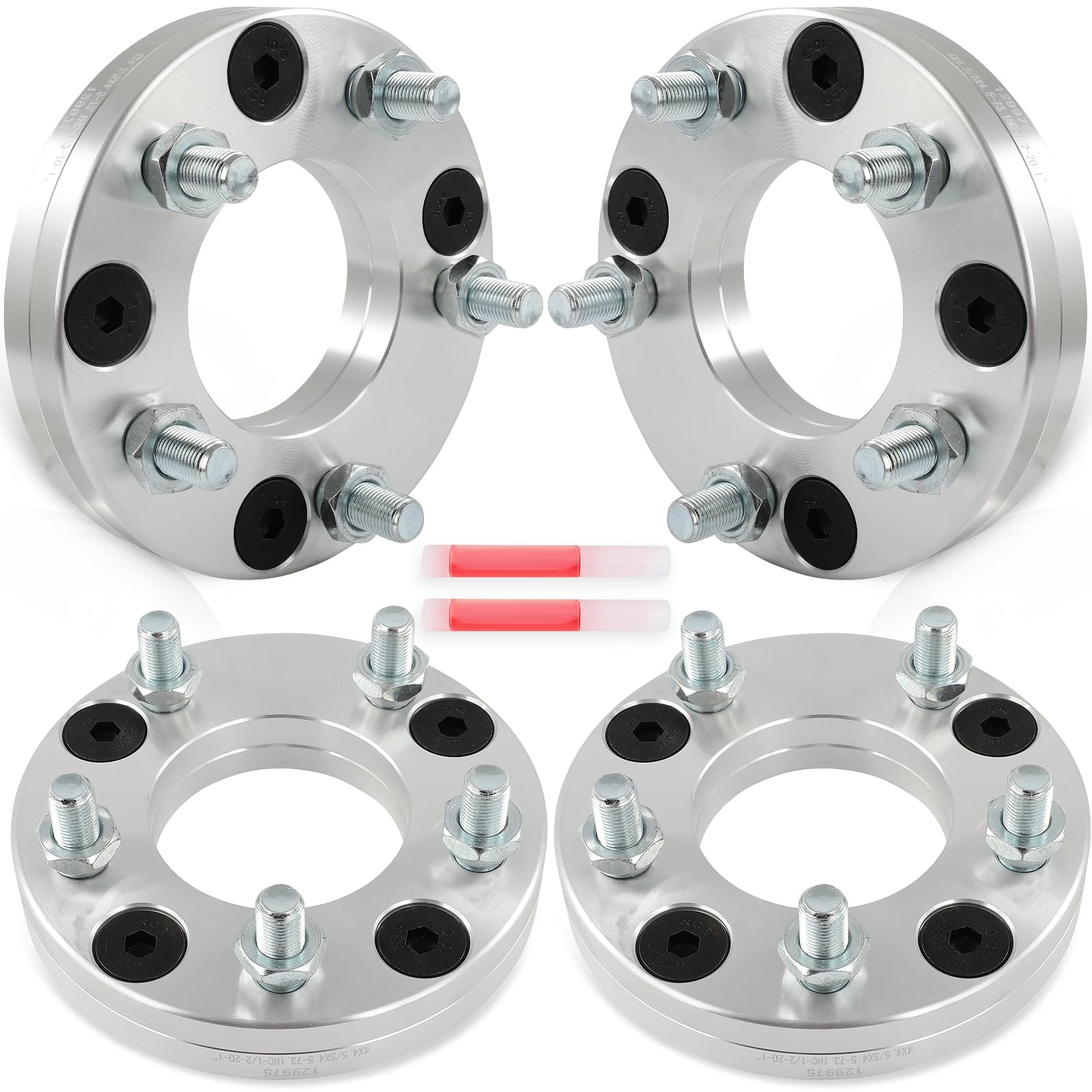 SCITOO 4Pcs 4x4.5 to 5x4.5 Wheel Adapters 1 inch for Honda for Accord