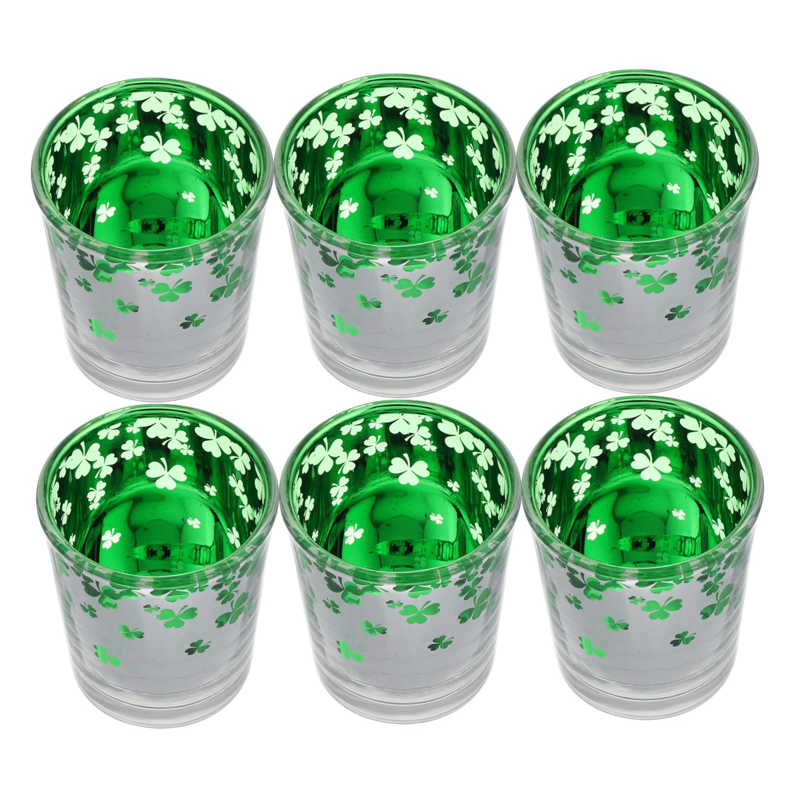 MAGICLULU Candelabro De Vidrio Verde Diseño De para Decorar Centros De Mesa Festivos Día De San Patricio y Bodas