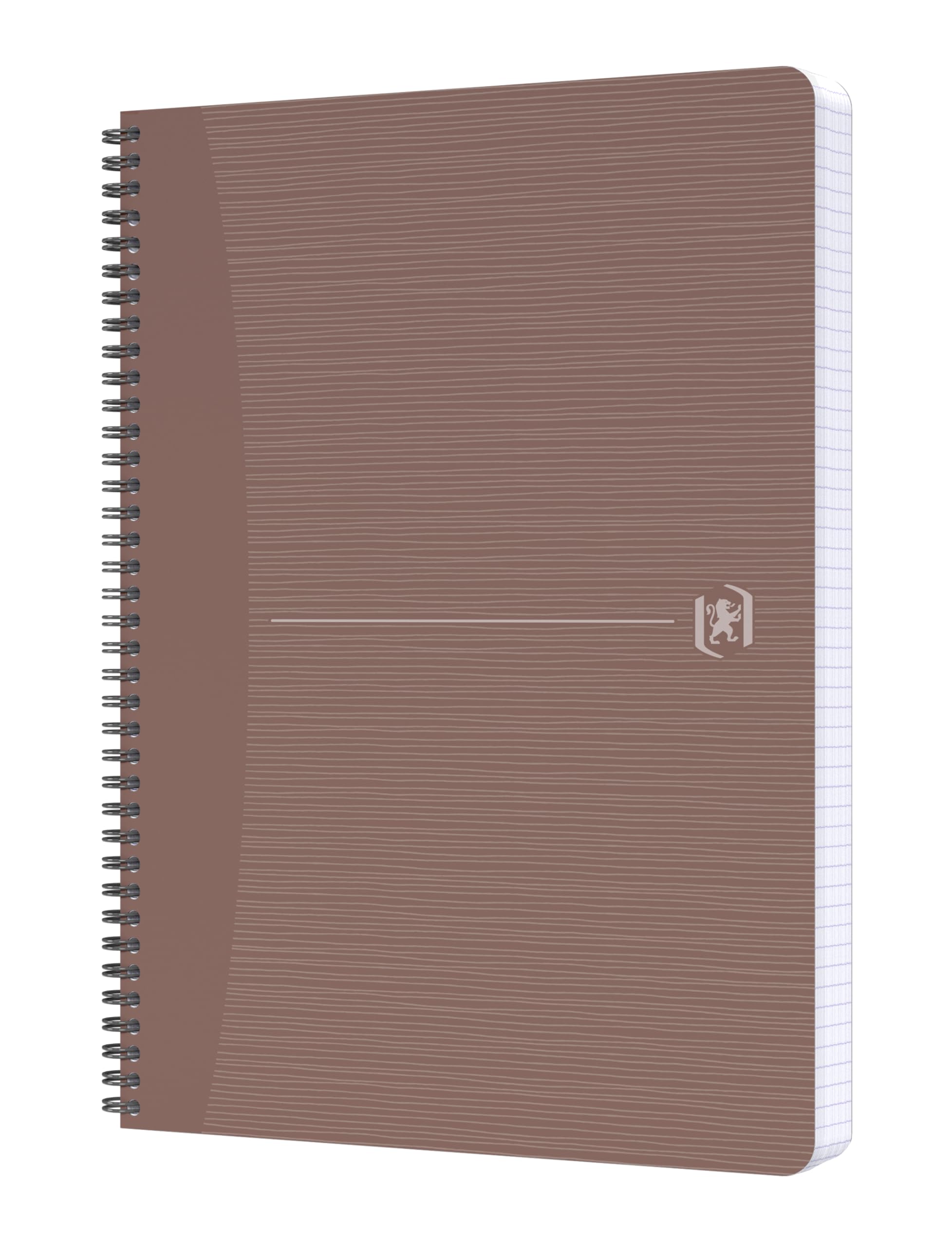 Oxford My Rec'Up - Cuaderno de espiral (A4, cuadriculado, tapas de cartón reciclado, 90 hojas, 6 colores, pack de 5 unidades)