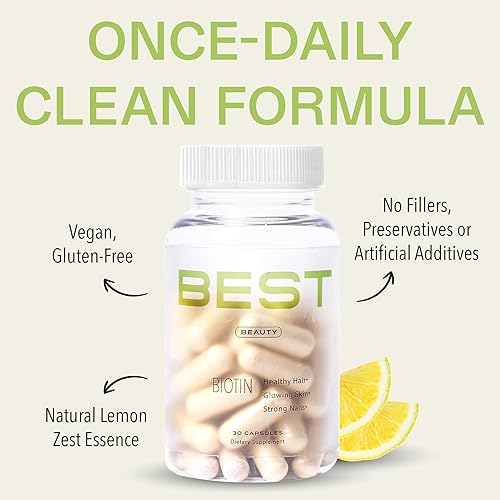 Miniatura 2 de Best Biotin  Colágeno  Queratina - Suplemento de colágeno múltiple clínicamente probado para el crecimiento del cabello, piel saludable y uñas