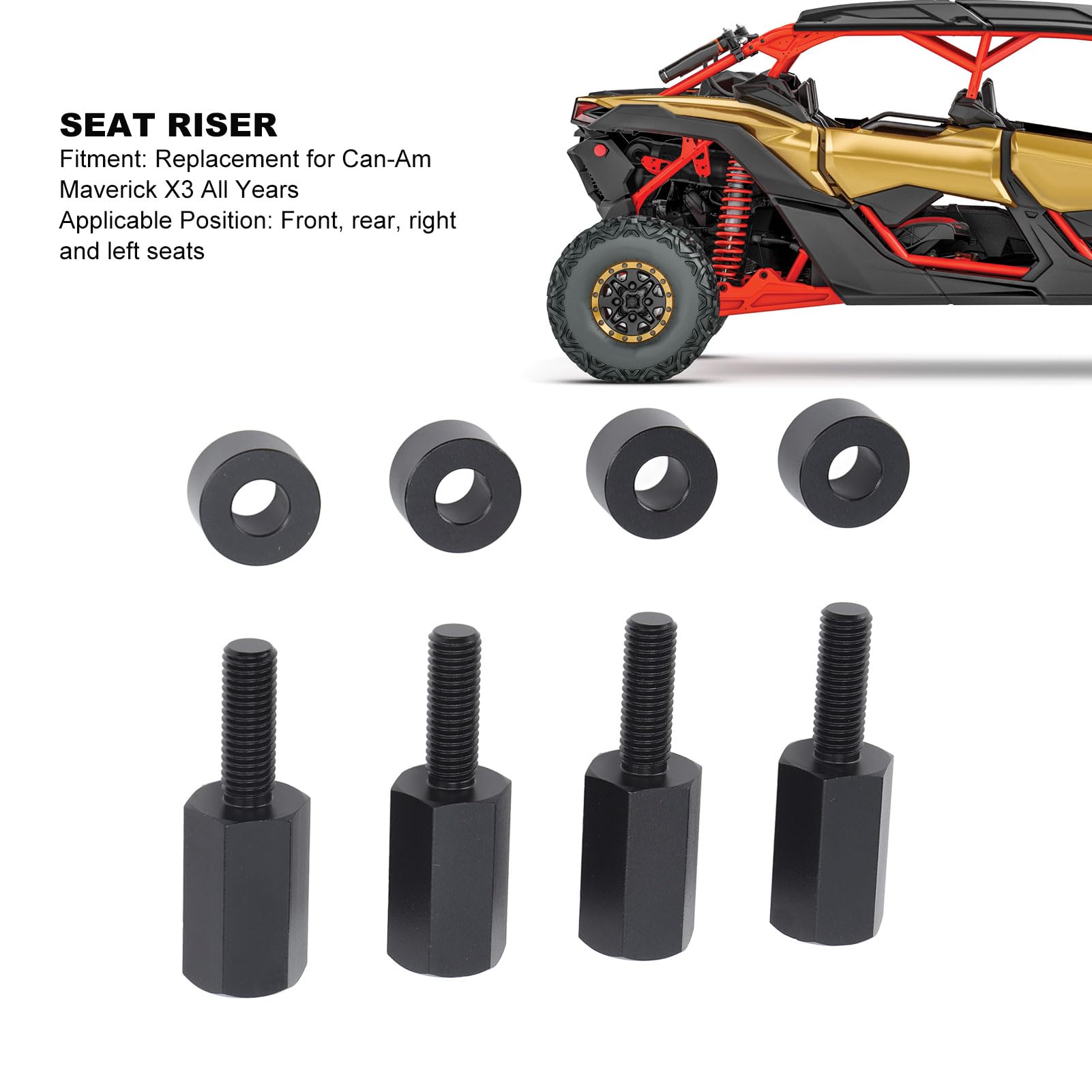 Kit de Montage de Booster Noir Lourd pour Maverick X3 UTV - Fiabilité Toute l'année et Performances Améliorées