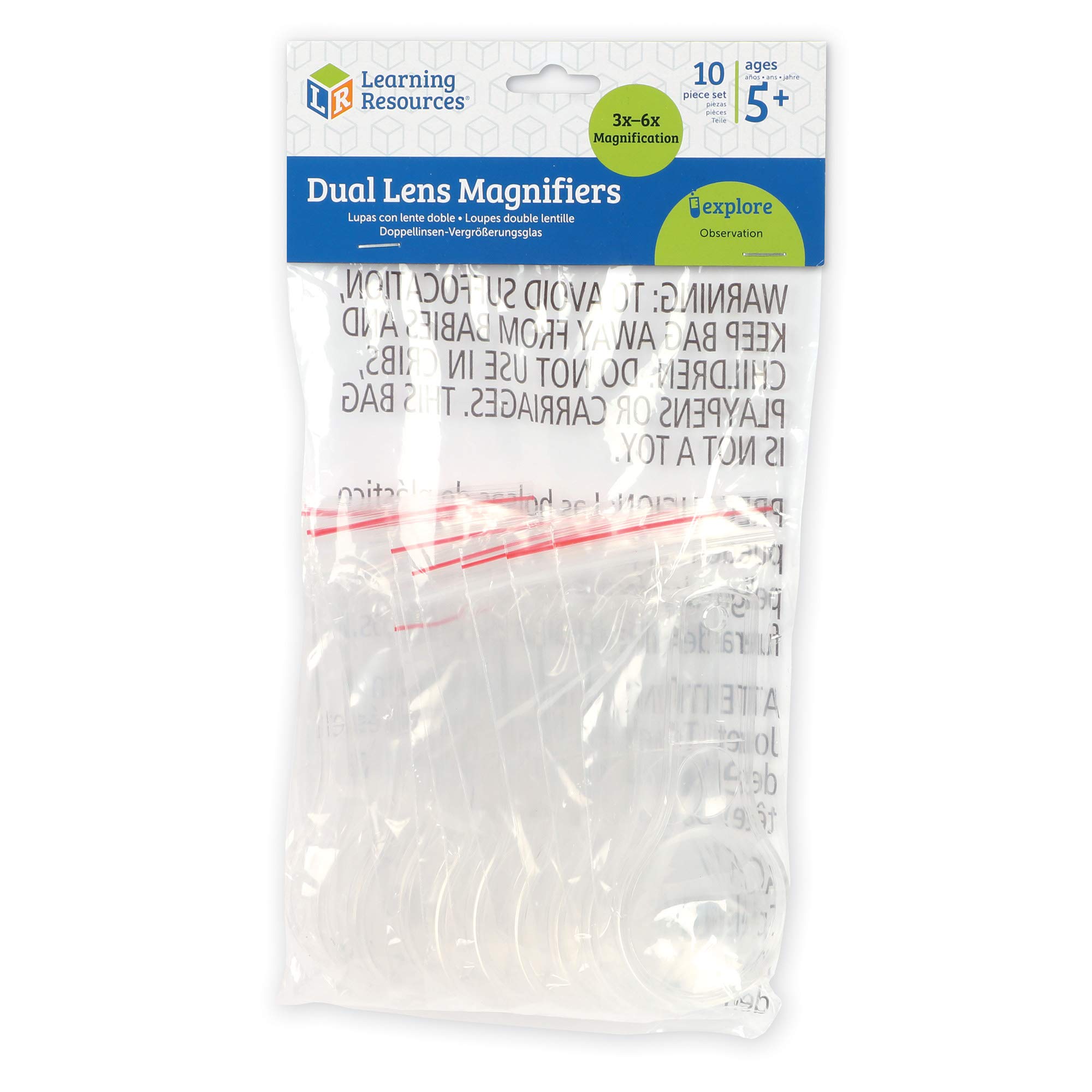 Learning Resources Dual Lens Magnifiers, Set of 10 - Image 4