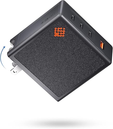 Miniatura 7 de SlimQ Cargador USB C de 100 W bloque de pared PD rápido y compacto de 4 puertos - Estación de carga de alta velocidad GaN tipo C - Adaptador de