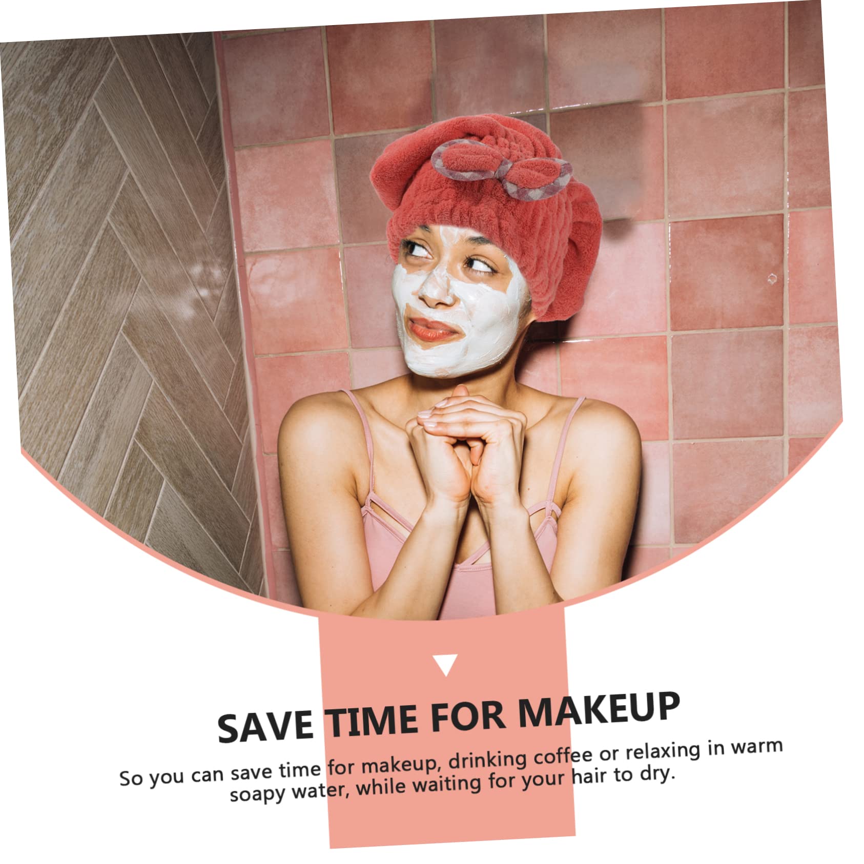 Anneome 2Pcs Absorbent Hair Drying Towels for Women Soft Hair Drying Caps Quick Dry Hair Wraps for Shower Comfortable Hair Towel Hats Lovely Colors