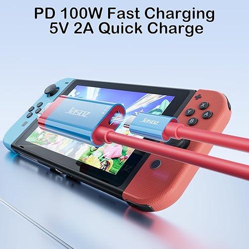 Miniatura 4 de KAGO Cable USB C a HDMI para Nintendo SwitchSwitch OLED, salida 4K HD de 6.6 ft6.6 pies, puerto de carga PD de 100 W, cable adaptador de TV