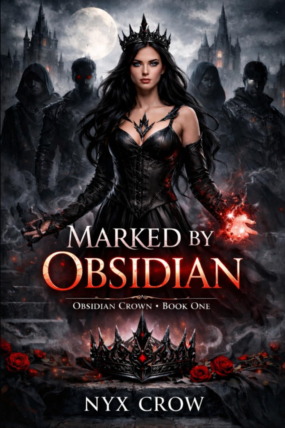 Marked by Obsidian: A Dark Paranormal Academy Reverse Harem Romance (Obsidian Crown)