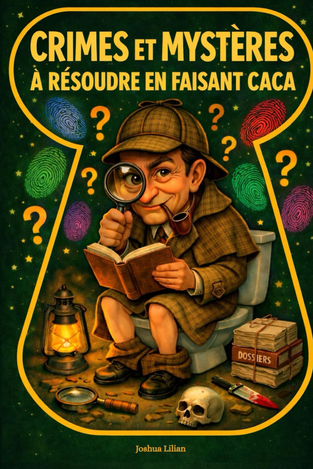 Crimes et Mystères à Résoudre en Faisant Caca : Énigmes Policières Drôles et Logiques à Résoudre aux Toilettes | Livre Jeu d’Enquête pour Adultes et Ados | Idée Cadeau Originale
