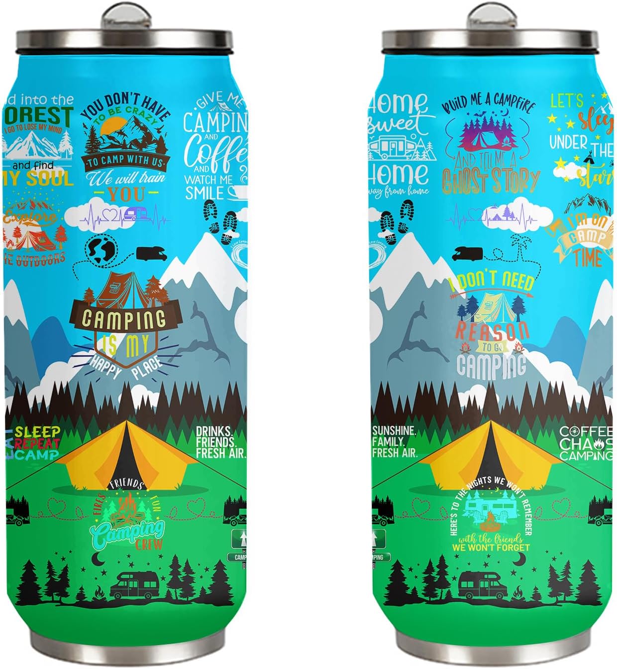 Camping Gifts for Men Women Tumbler 17oz, Camper Gifts Coffee Cups, Camp Essentials, Camp Accessories, Gift for RV Owners, Campsite Outdoors RV Travel Lovers Mug - Image 2