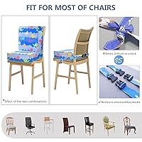 Vista 5 de Toddler Booster Seat for Dining Table, 4inch Toddler Cushion, Portable Booster Seats Baby, Adjustable Kids Chair Heightening Booster, Washable Chair