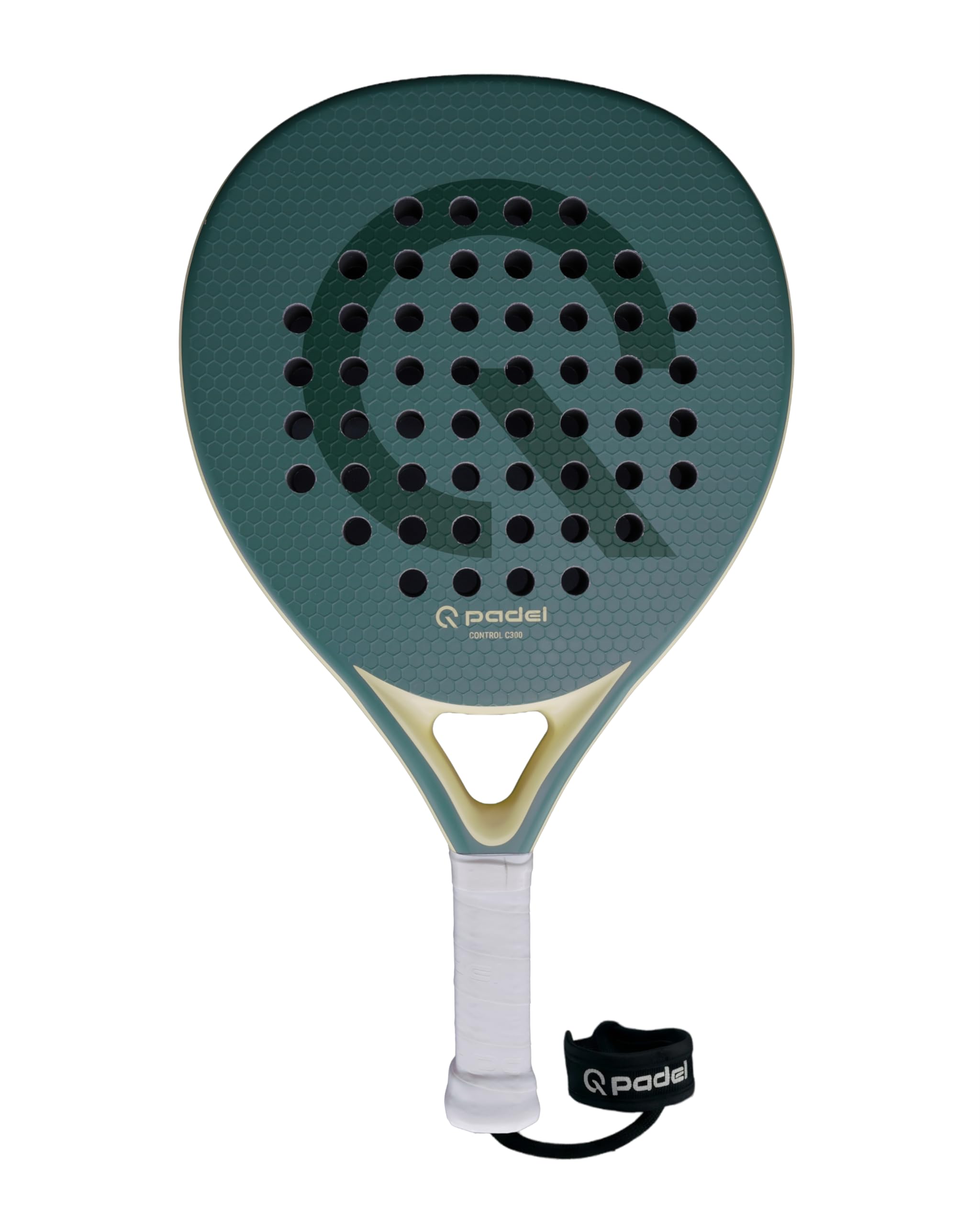 Q Padel C300 Padel Schläger 360g – 3K Carbon Racket für hohe Kontrolle, leichtes Design für Herren & Damen, inklusive Eva Medium Kern