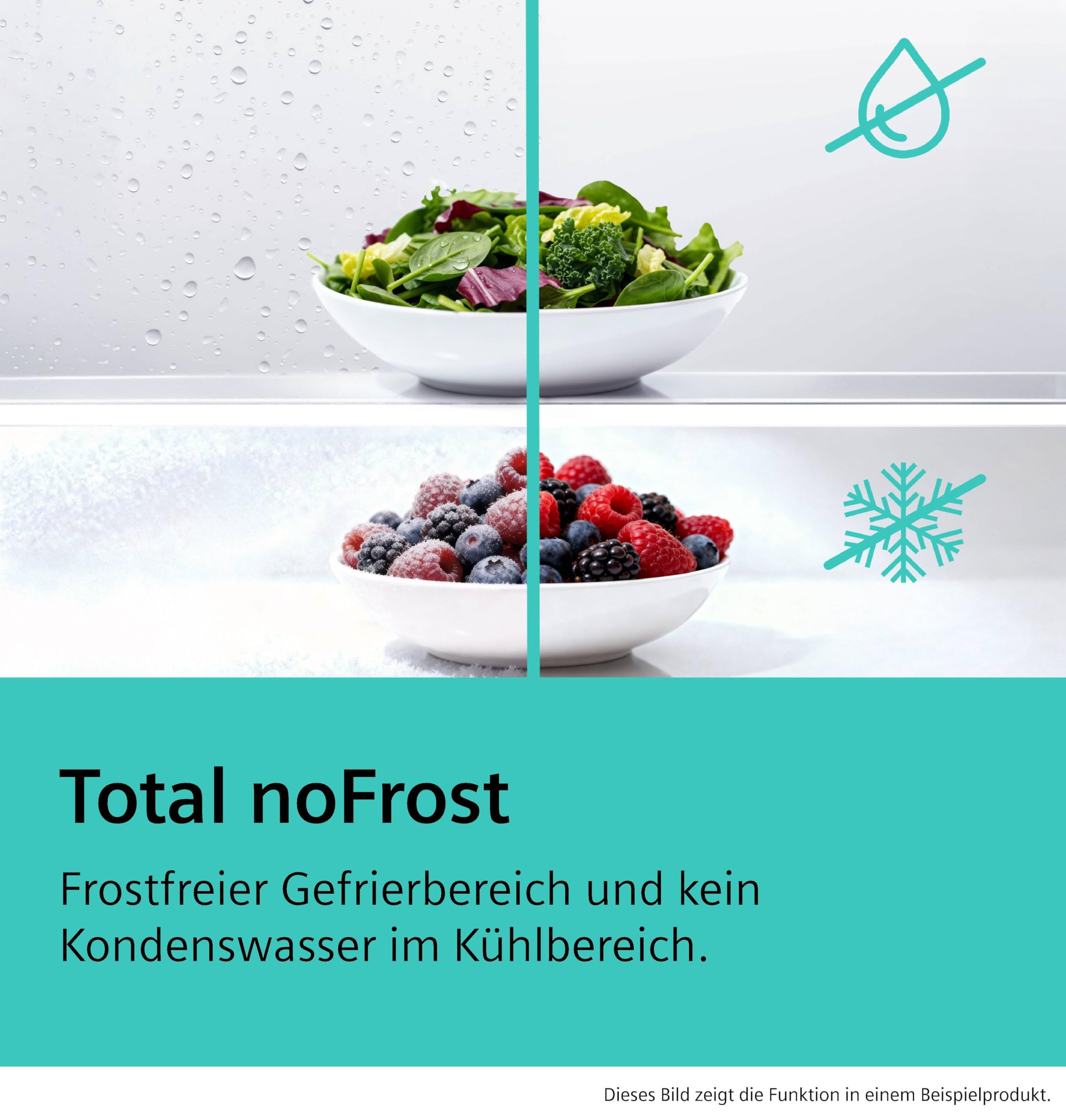 Siemens iQ500 KG39NAIAU Freistehende Kühl-Gefrier-Kombination 363 l Total noFrost hyperFresh LED Beleuchtung 203 x 60 cm Gebürsteter Stahl AntiFingerprint