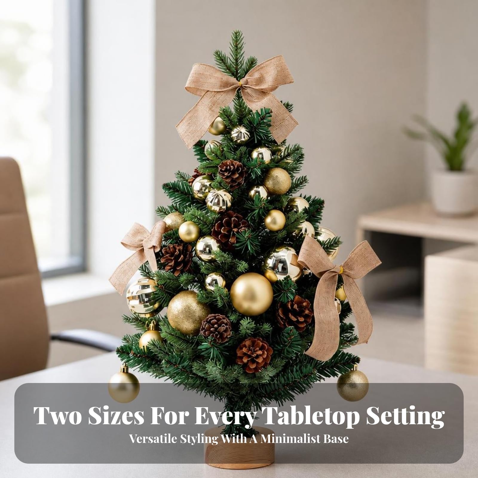 Albero di Natale Artificiale Compatto, 45 Cm
