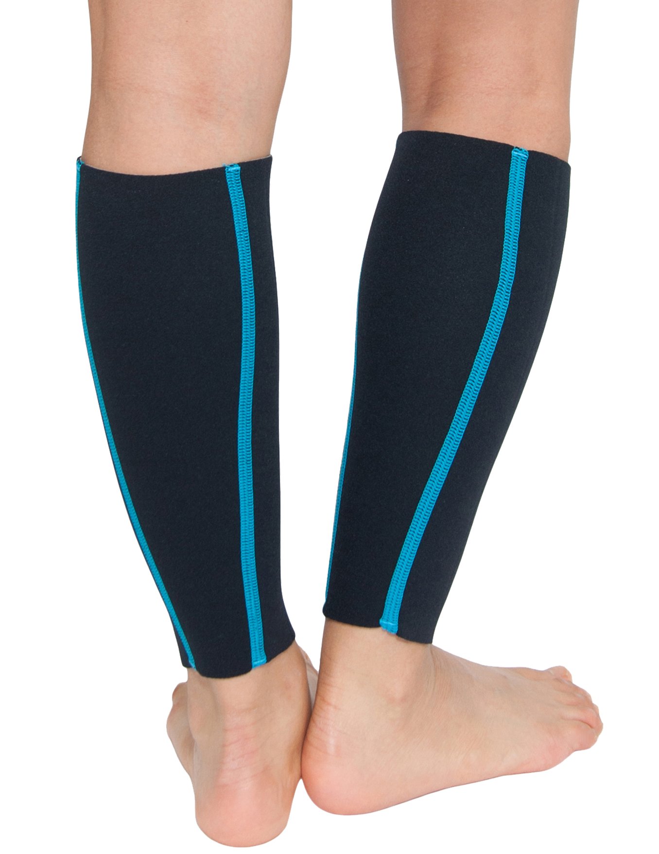 Delfin Spa Heat Maximizing Compression Calf Sleeves - Medium, Turquoise