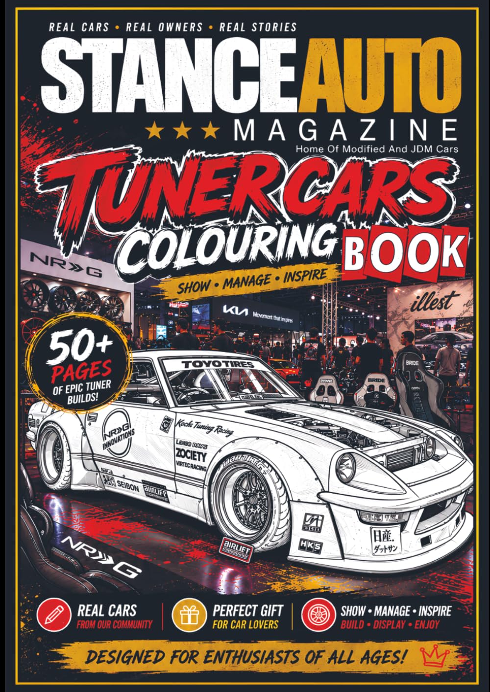Stance Auto Magazine Tuner Cars Colouring Book (Stance Auto's Colouring Books)