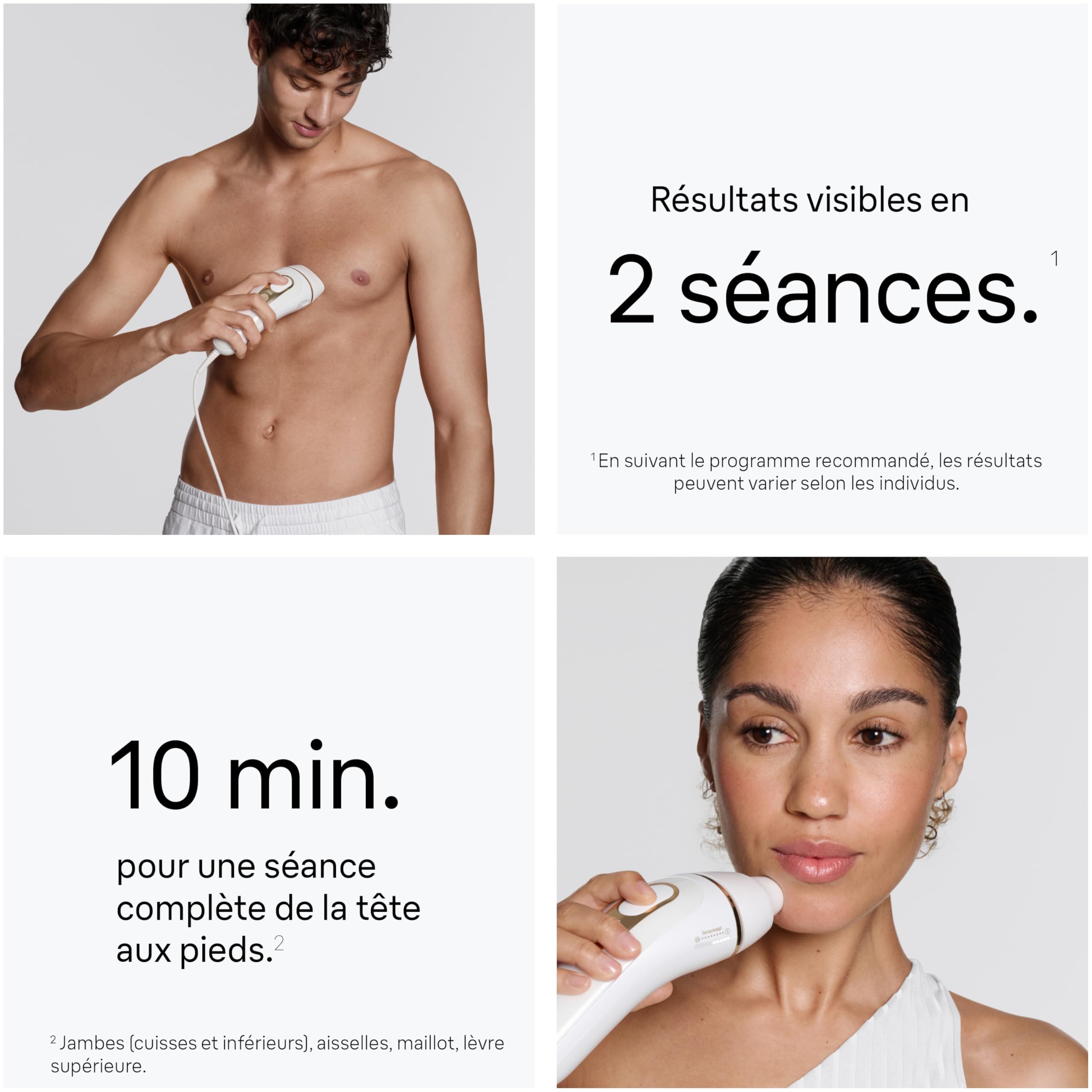 Braun Epilateur Lumiere Pulsee Silk·expert Pro 5 PL5442, Blanc et Or – Alternative au Laser à Domicile, Filaire, avec Pochette, Rasoir Gillette Venus, 4 Têtes