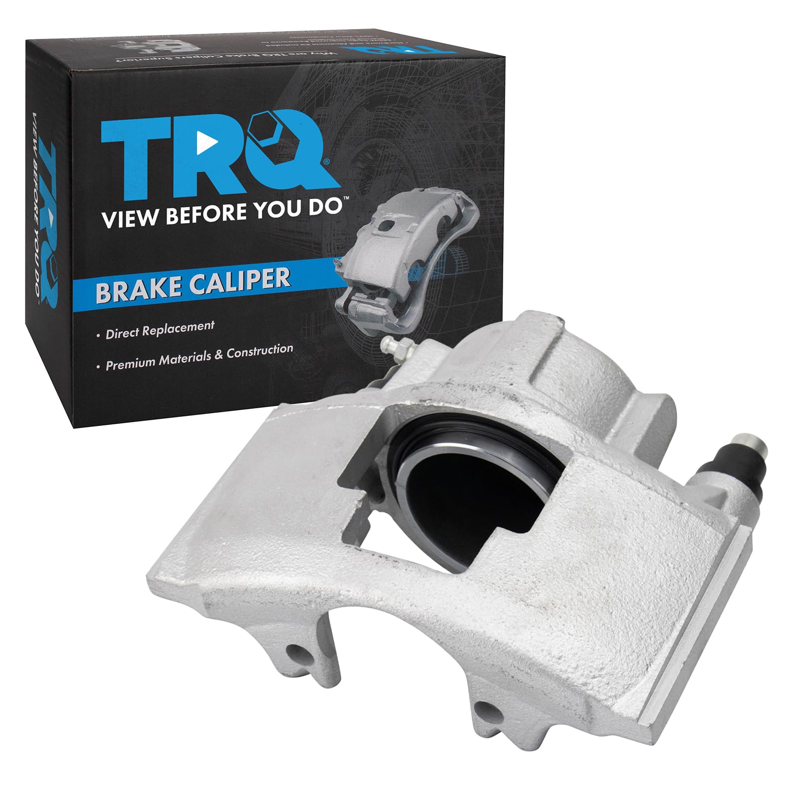 TRQ Front Disc Brake Caliper with Hardware Driver Side LH