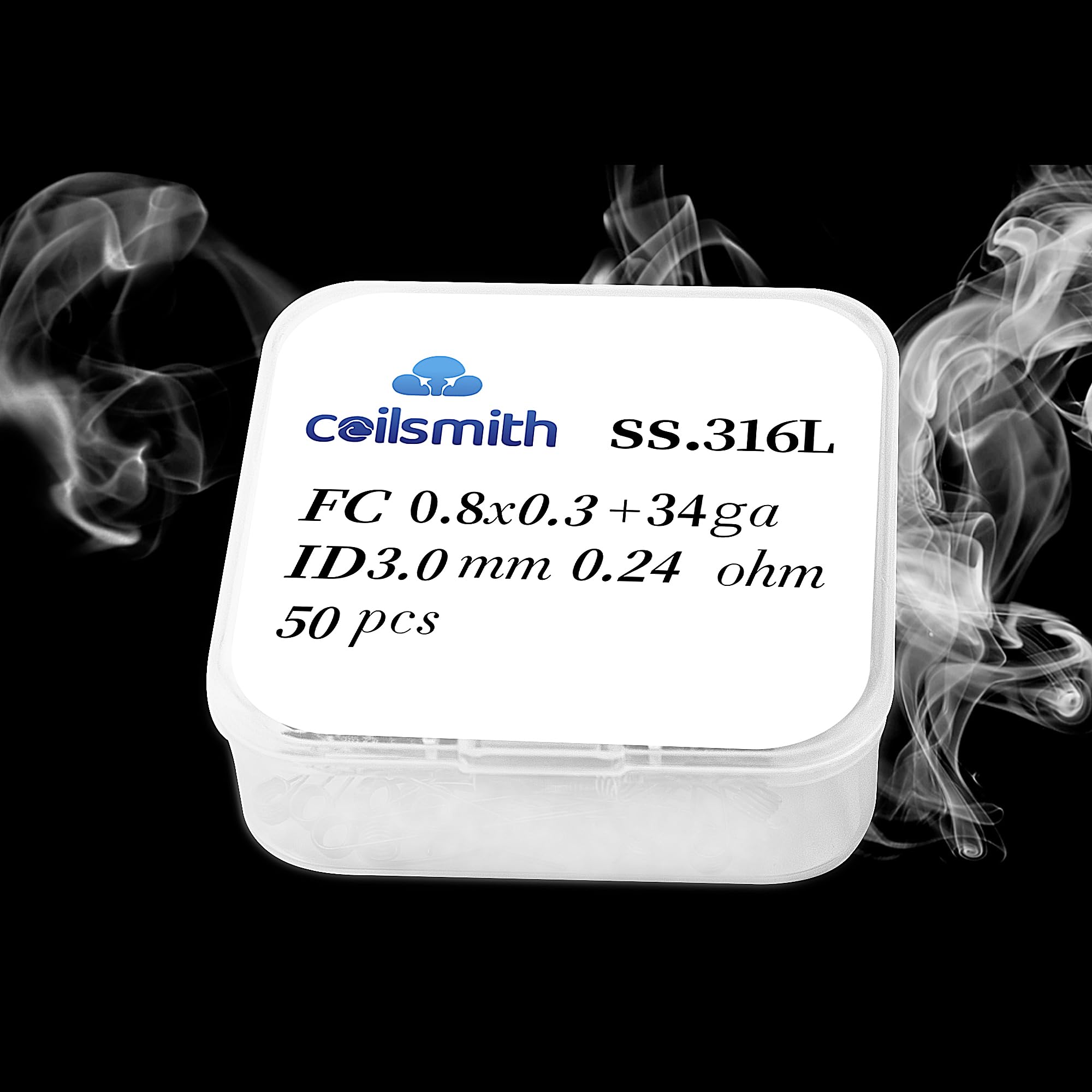 Hot Heating Resistance Wire - Versatile for Kilns, Pottery, Forging. Hybrid Core, Ideal for Prebuilt Coils and Fused Clapton Wire Creations. Coil 316L 0.8x0.3+34ga