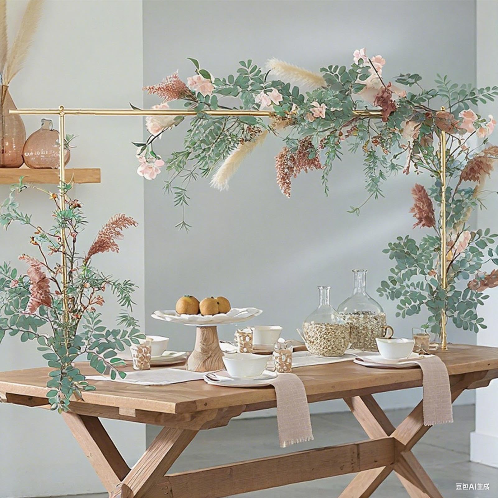 Soporte para barra de mesa, de mesa ajustable con abrazaderas, decoración del hogar para plantas, , proveedor, picnic, flores, guirnalda, Navidad, boda, bufé, manualidades, catering