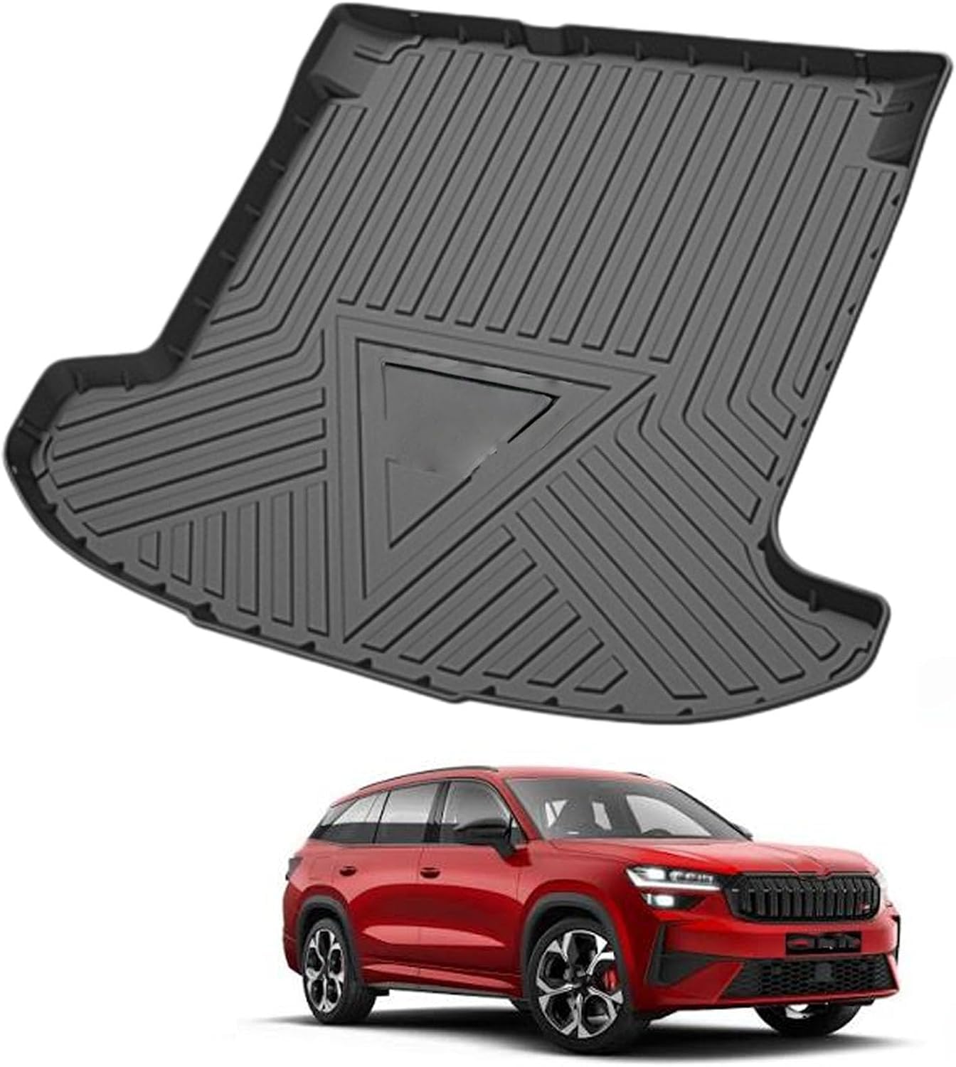 PLAKDFUU Bootmat for Skoda Kodiaq GT 2019-2024 easyclean protector